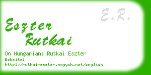 eszter rutkai business card